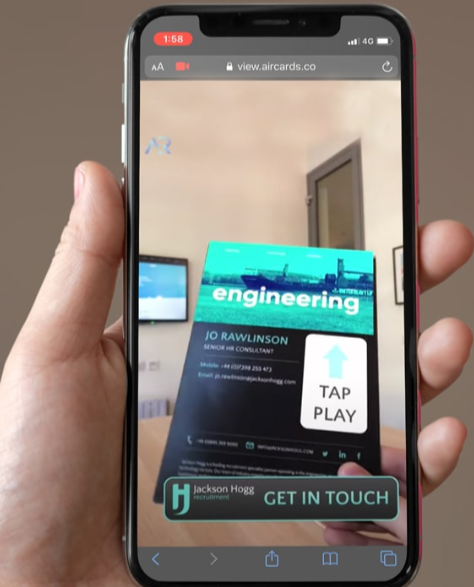 AR Recruitment App screenshot